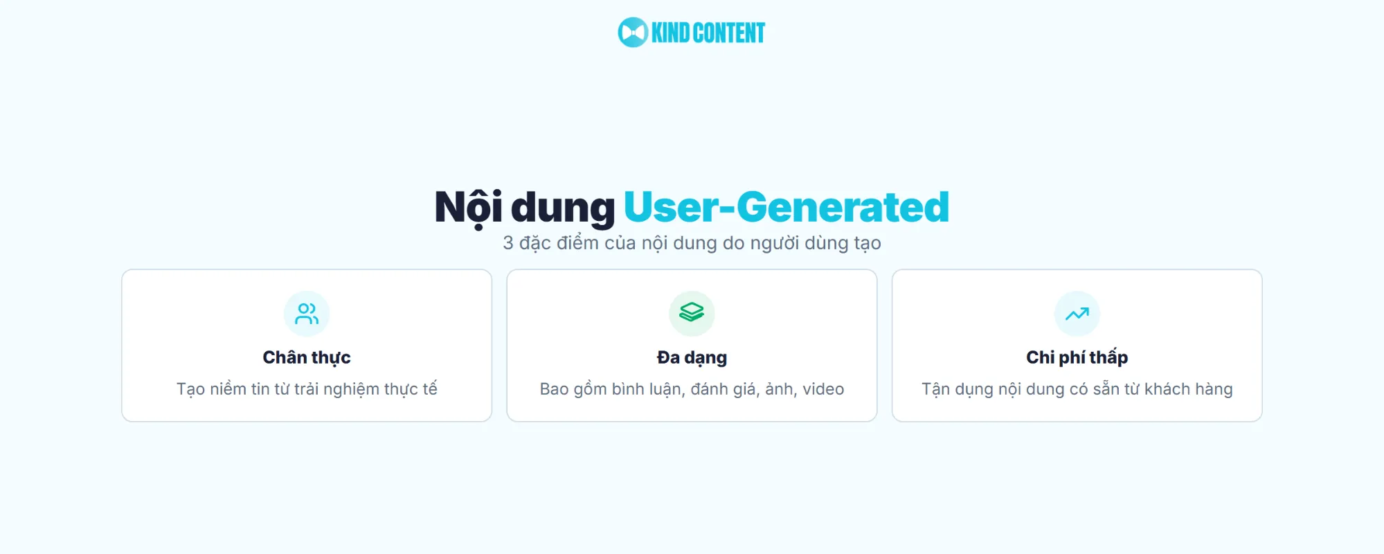 3 đặc điểm của nội dung do người dùng tạo