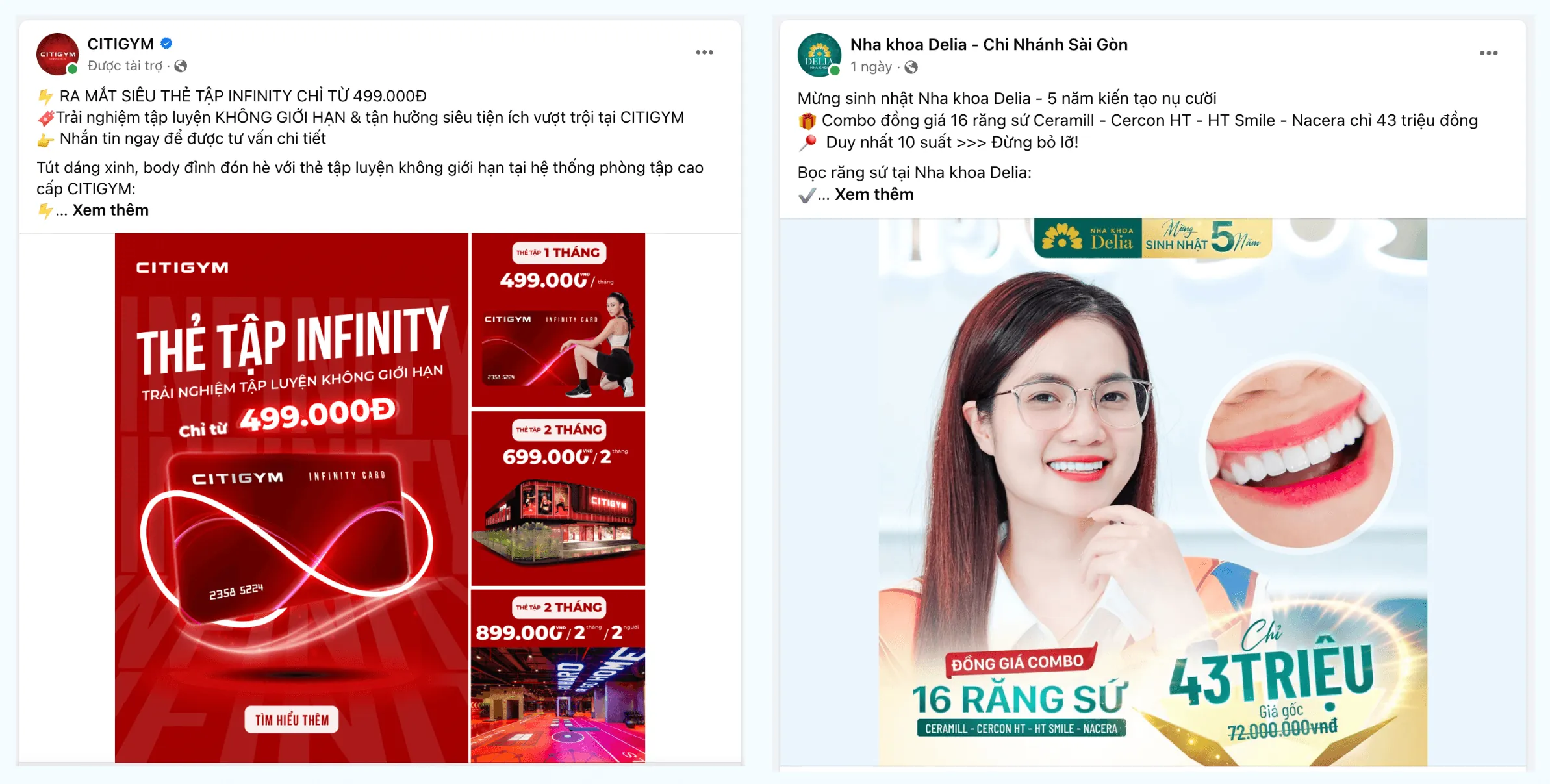 Ví dụ một số bài đăng do Copywriter tối ưu
