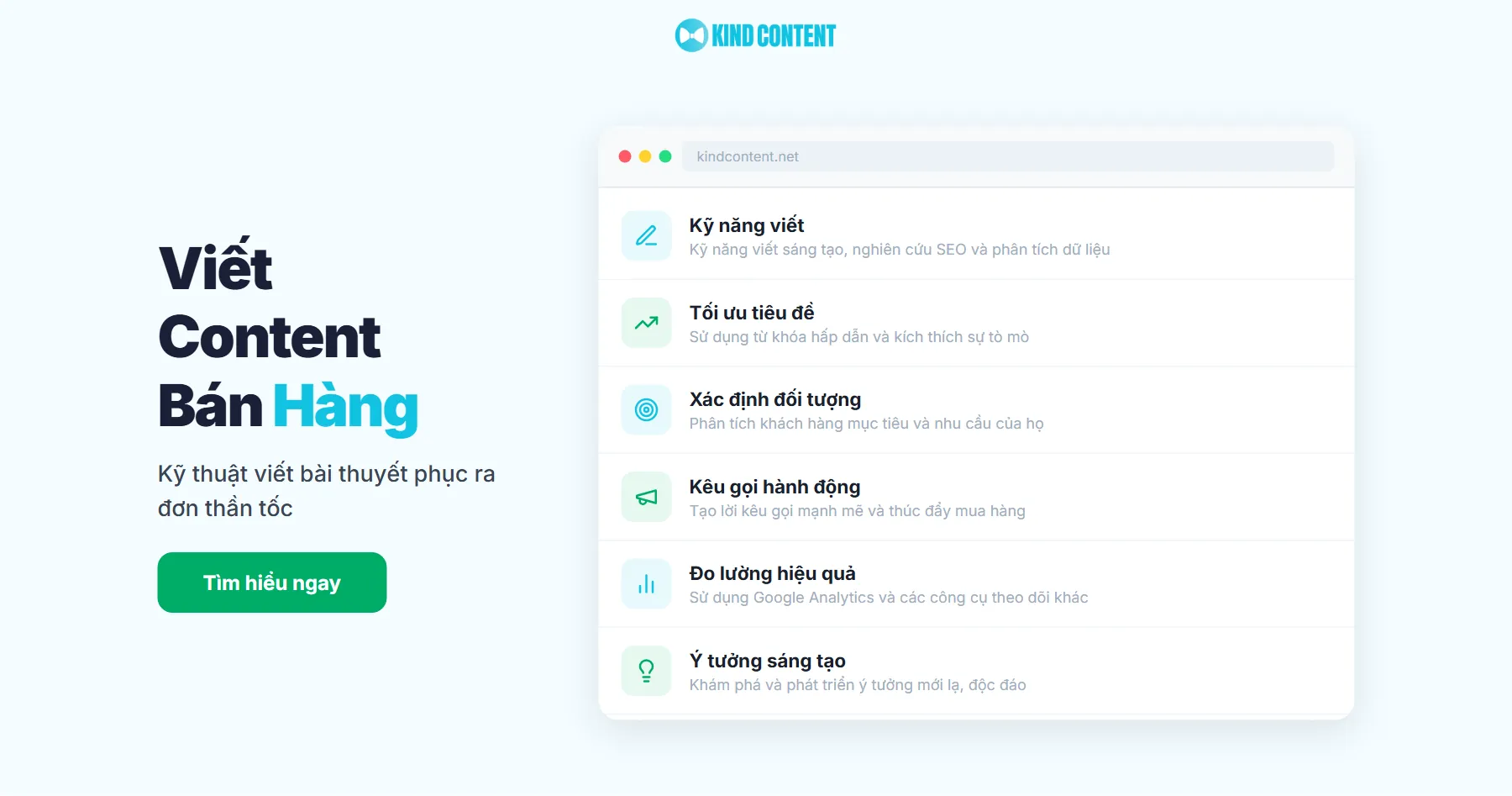 viết content bán hàng Kind Content