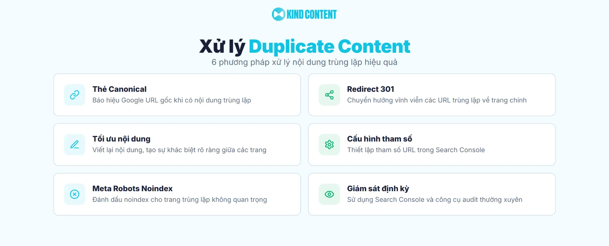 6 phương pháp xử lý nội dung trùng lặp hiệu quả