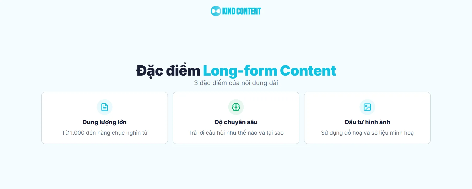 3 đặc điểm của nội dung dài