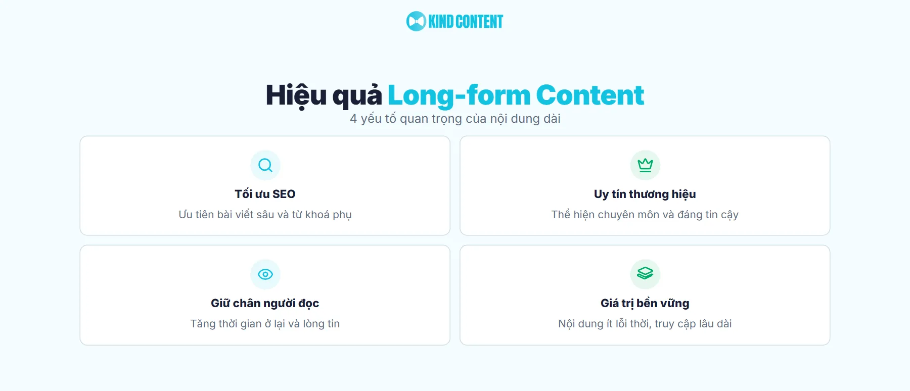 4 yếu tố quan trọng của nội dung dài