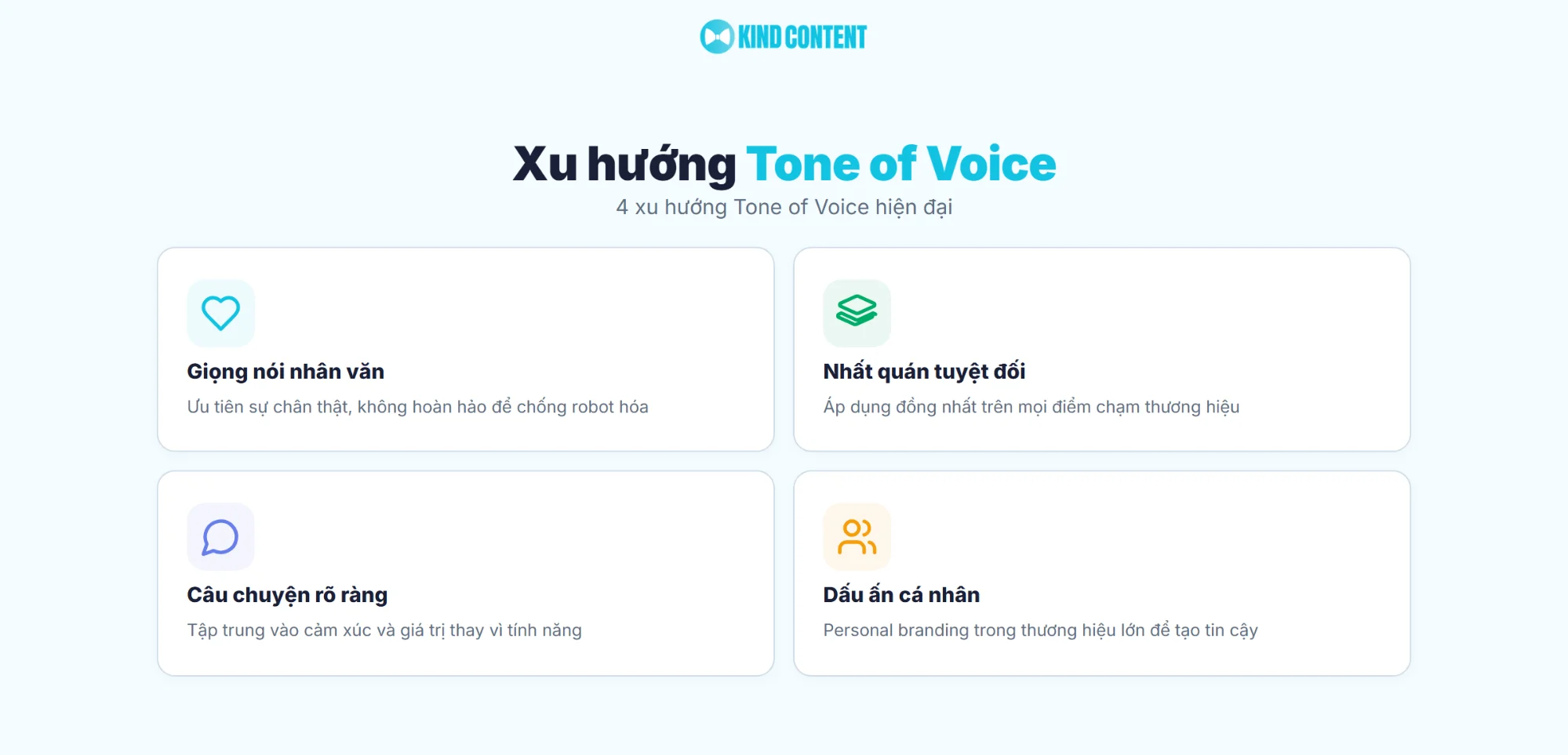 4 xu hướng Tone of Voice hiện đại
