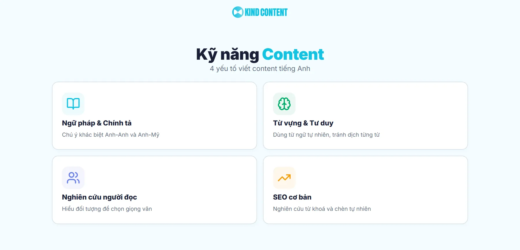 Kỹ năng viết content tiếng Anh là gì và cần lưu ý gì