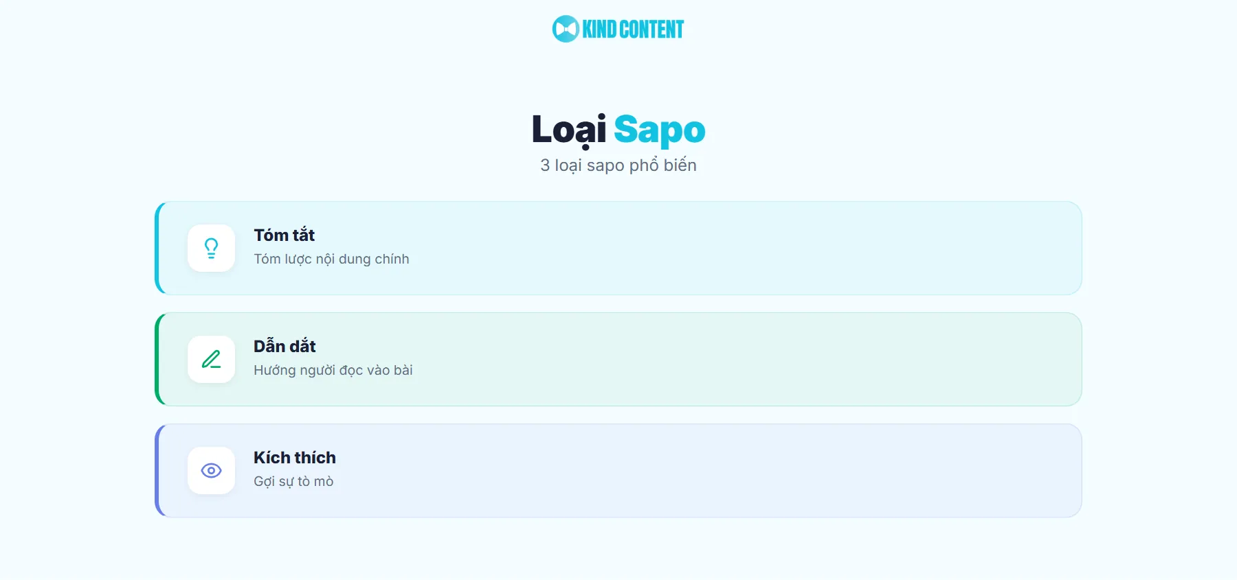 Các loại Sapo phổ biến
