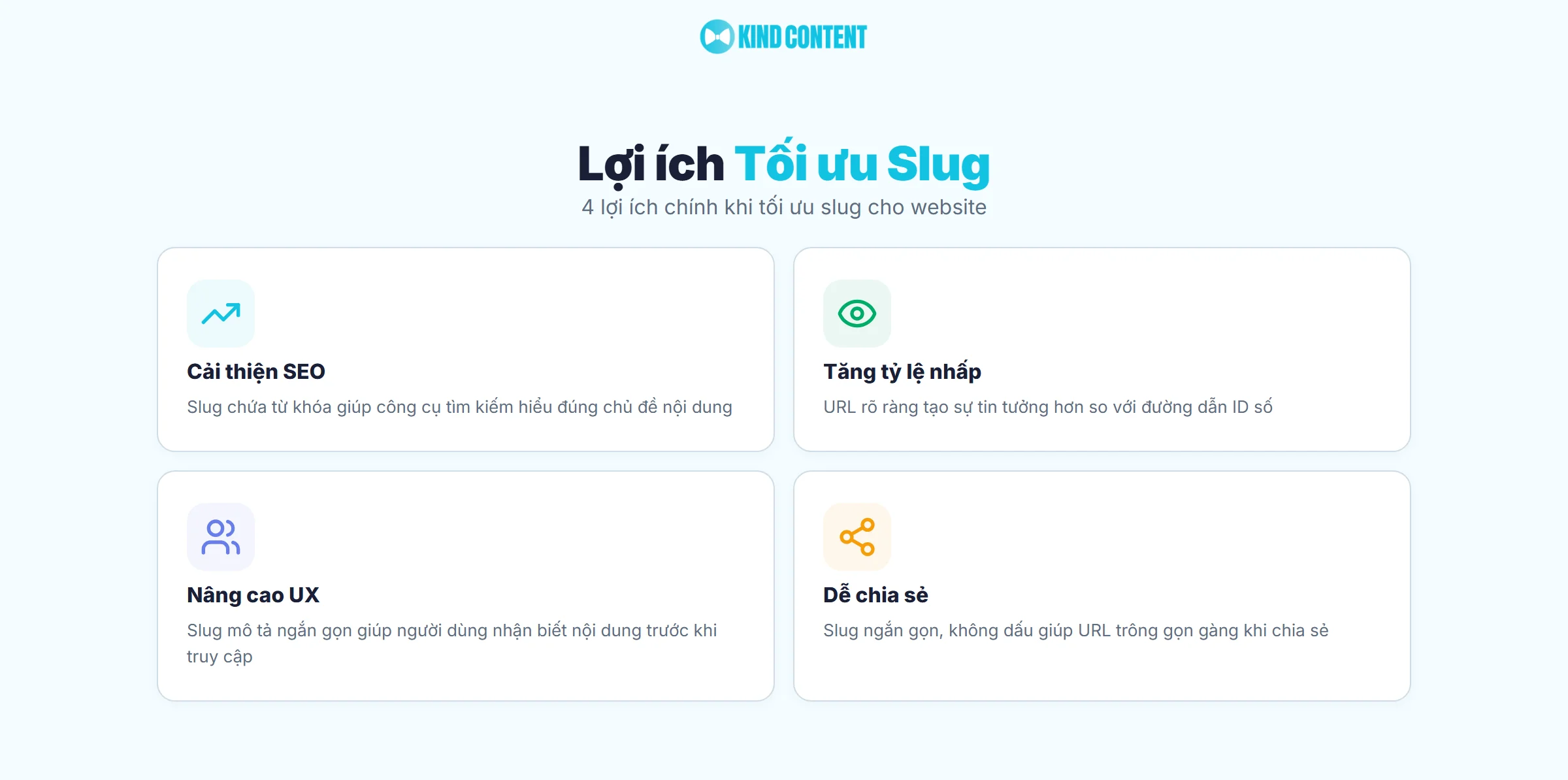 4 lợi ích chính khi tối ưu slug cho website
