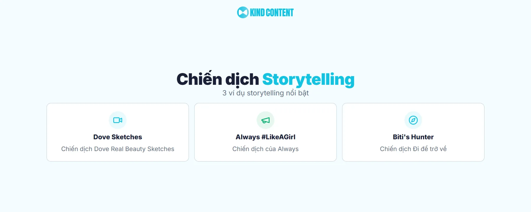 Ví dụ storytelling thành công